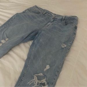 Distressed jeans